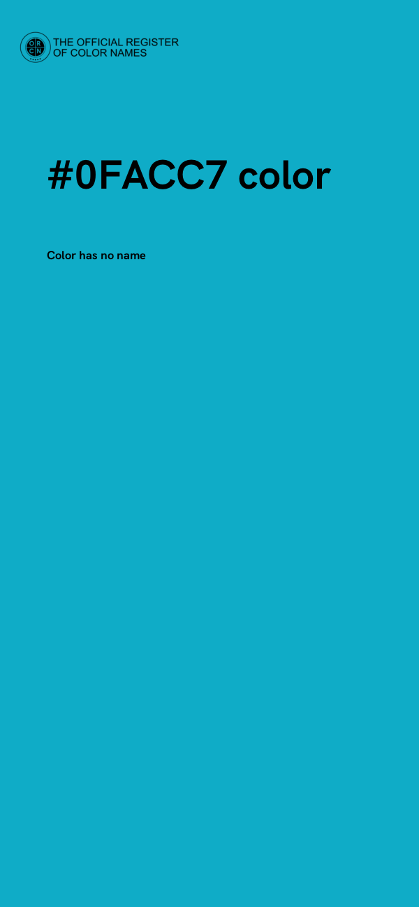 #0FACC7 color image
