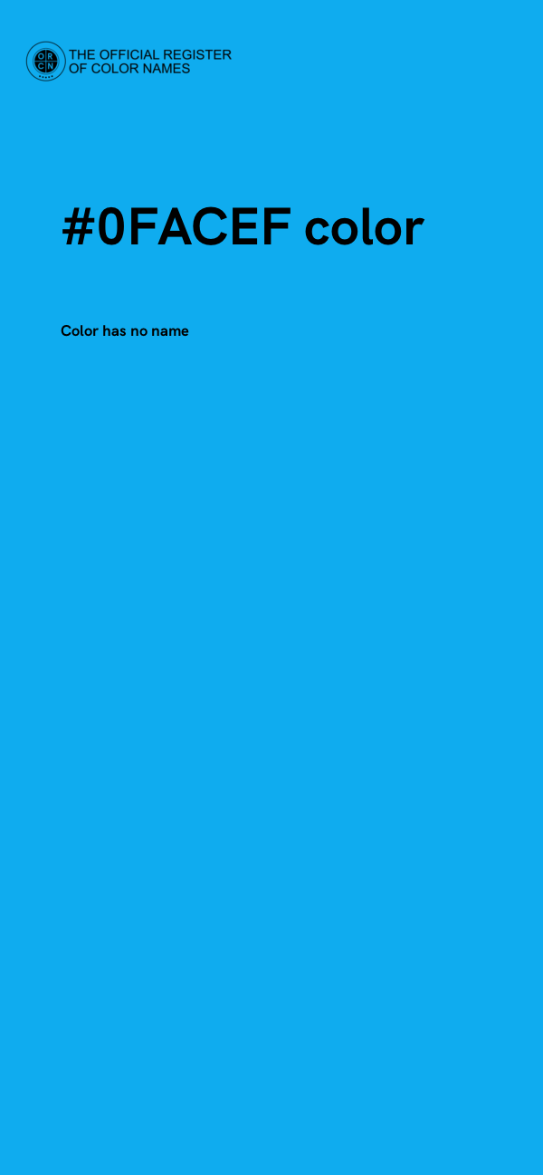 #0FACEF color image