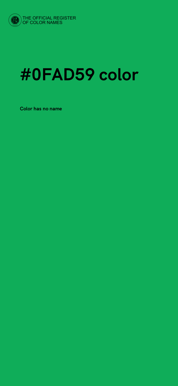 #0FAD59 color image
