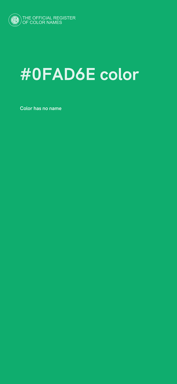 #0FAD6E color image