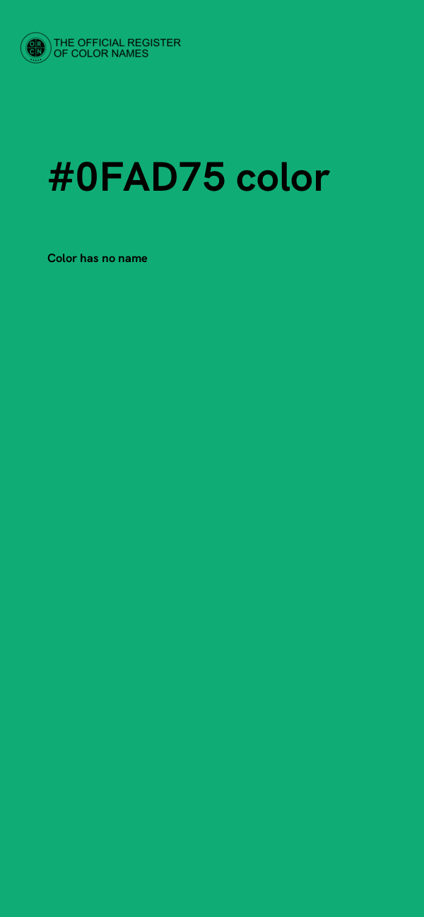 #0FAD75 color image