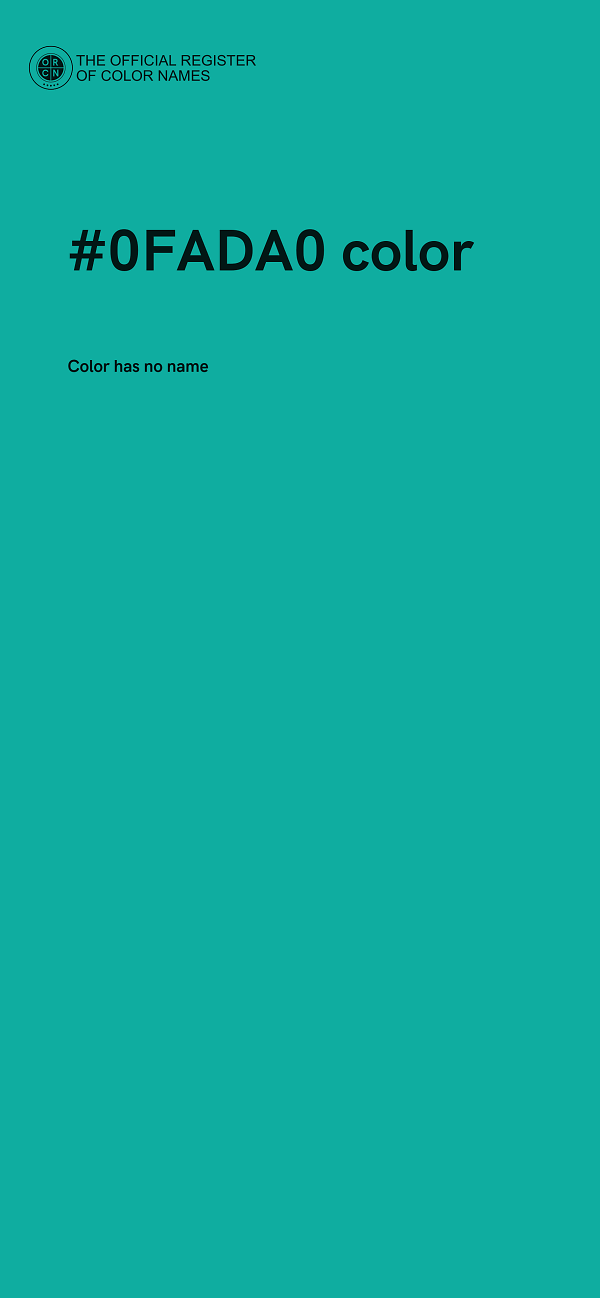#0FADA0 color image