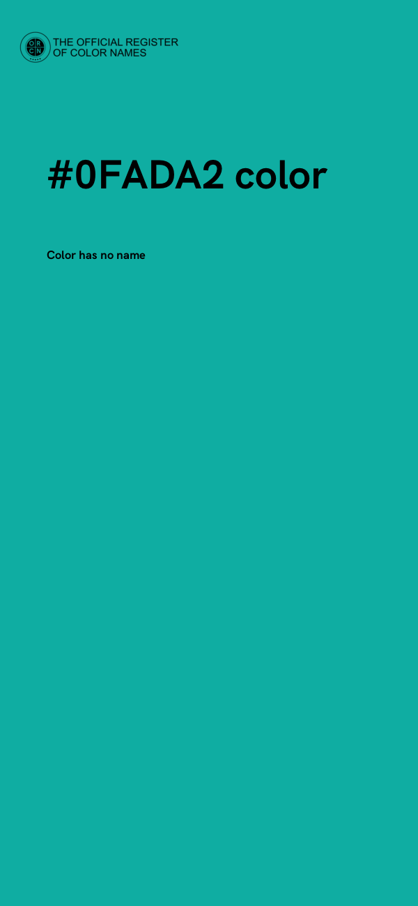 #0FADA2 color image