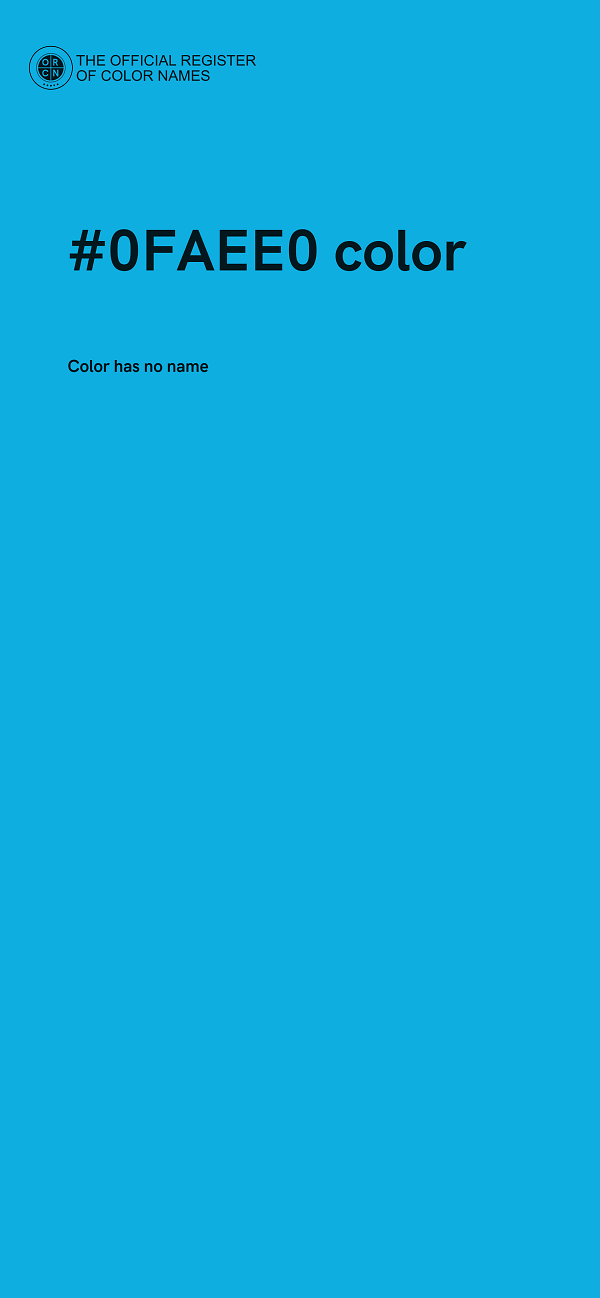 #0FAEE0 color image