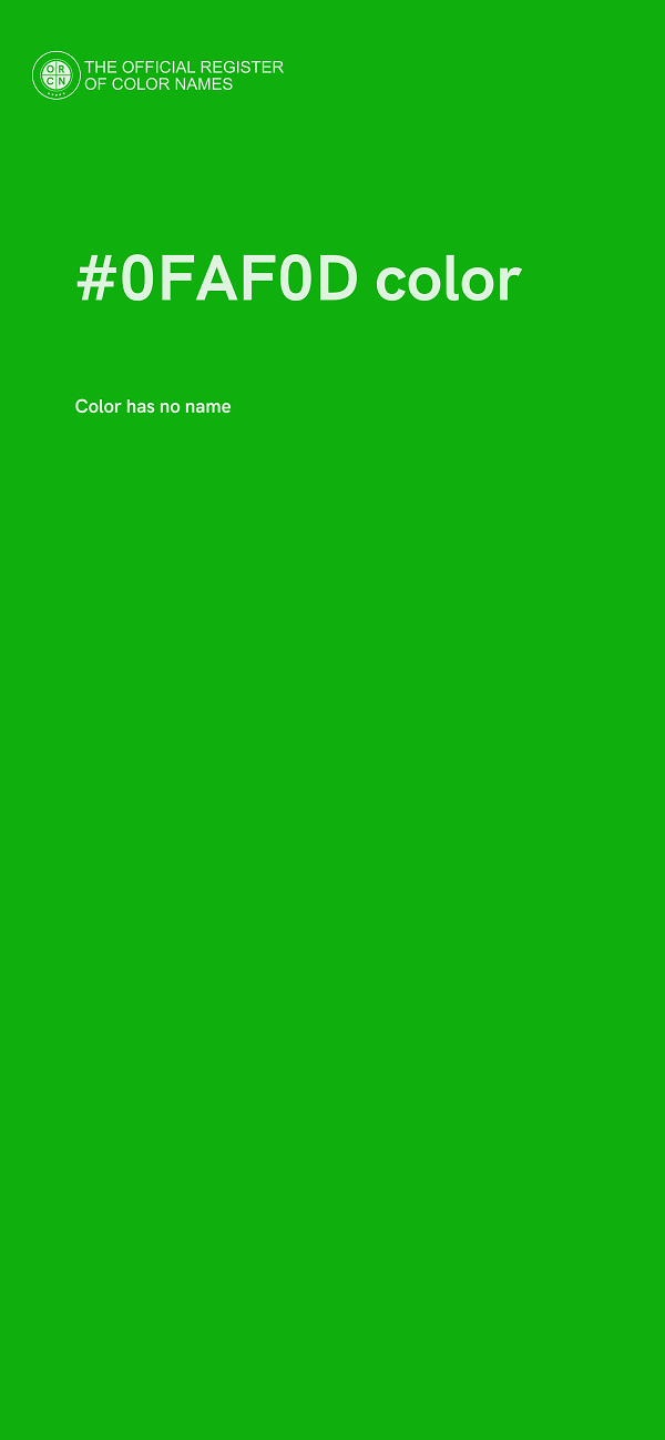 #0FAF0D color image