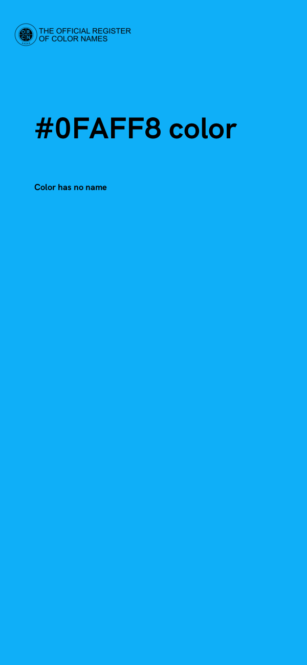 #0FAFF8 color image