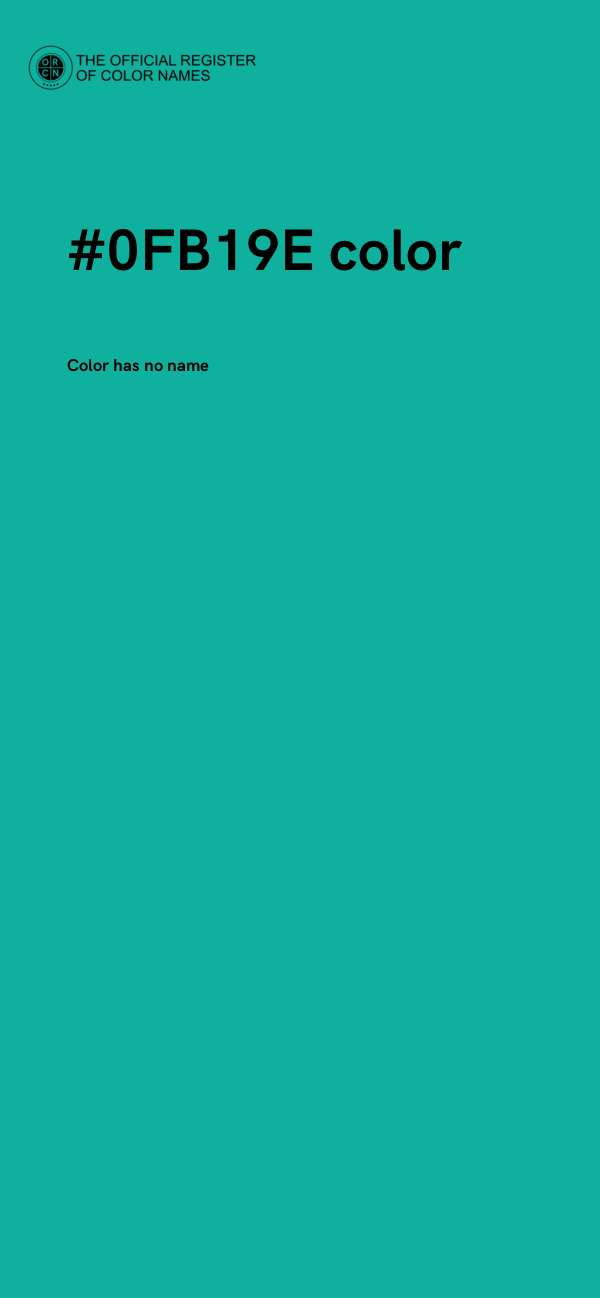 #0FB19E color image