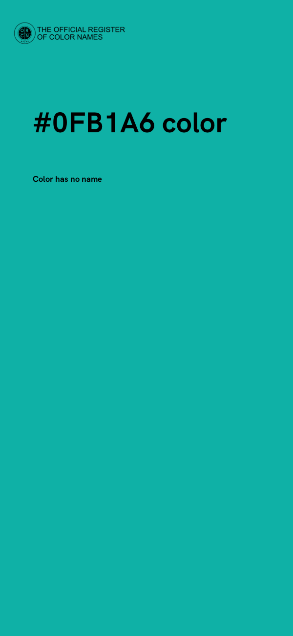 #0FB1A6 color image