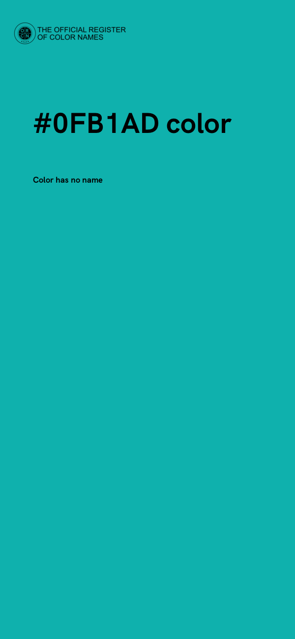 #0FB1AD color image