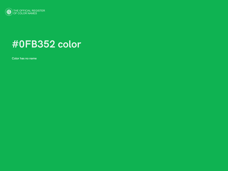#0FB352 color image