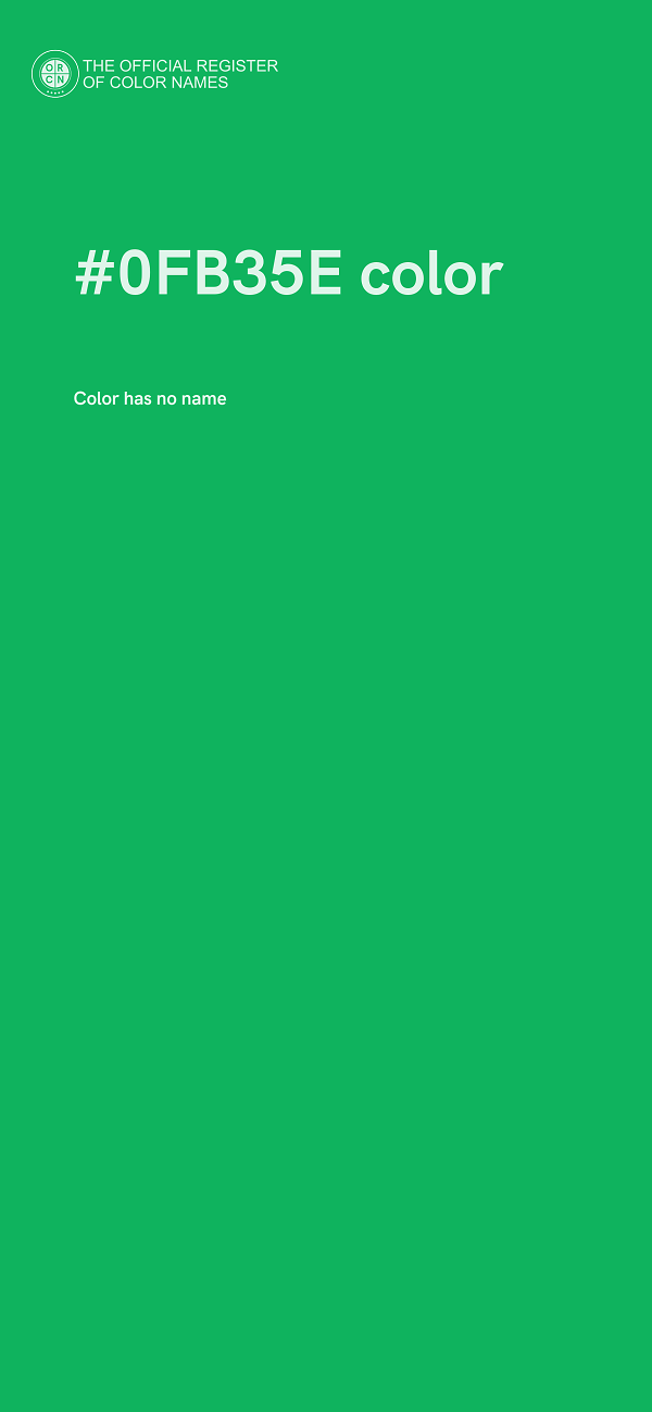 #0FB35E color image