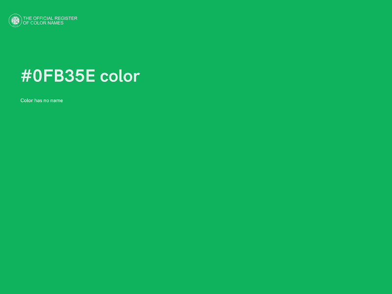 #0FB35E color image