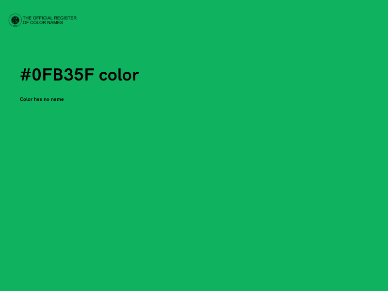 #0FB35F color image