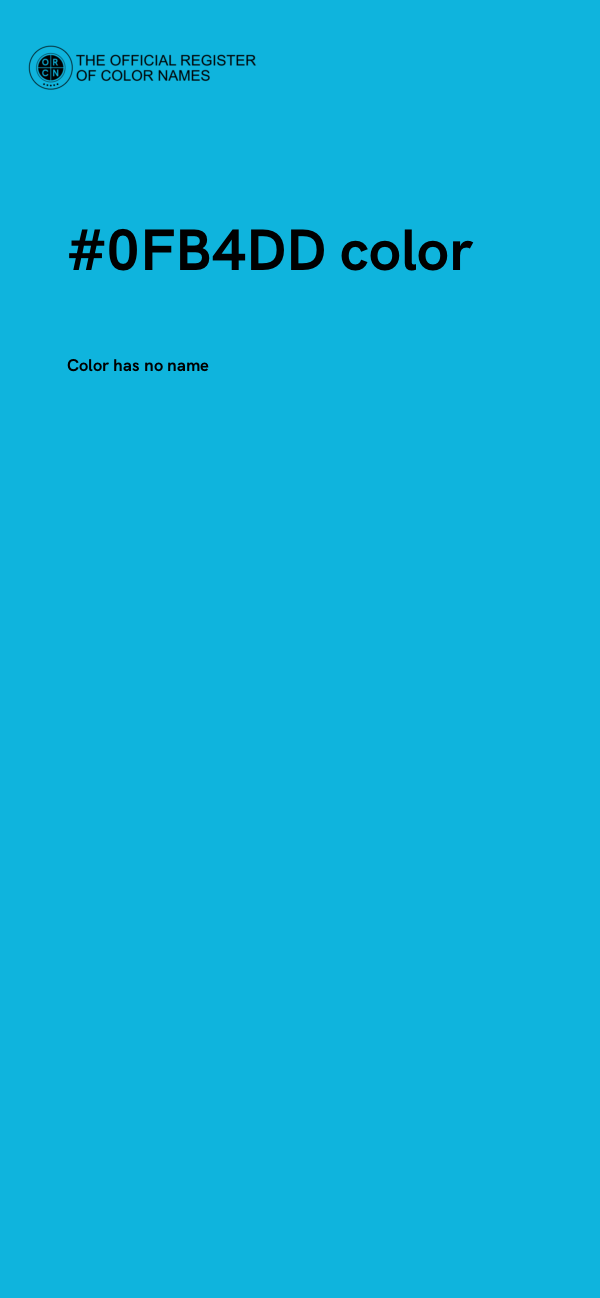 #0FB4DD color image