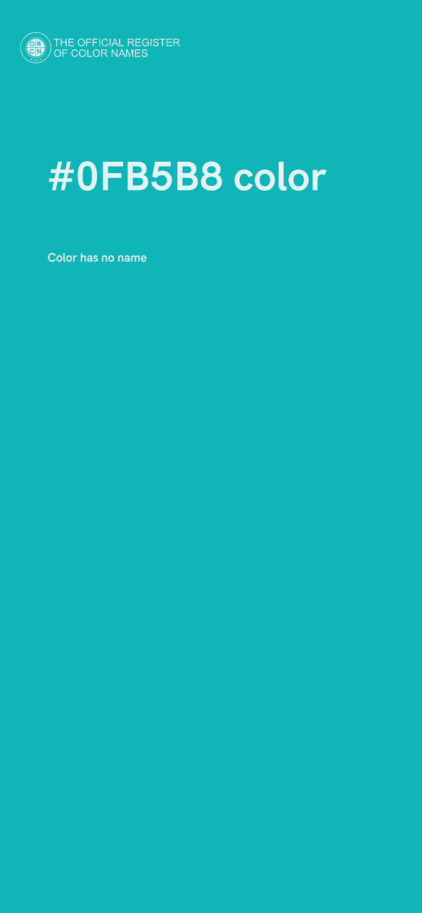 #0FB5B8 color image