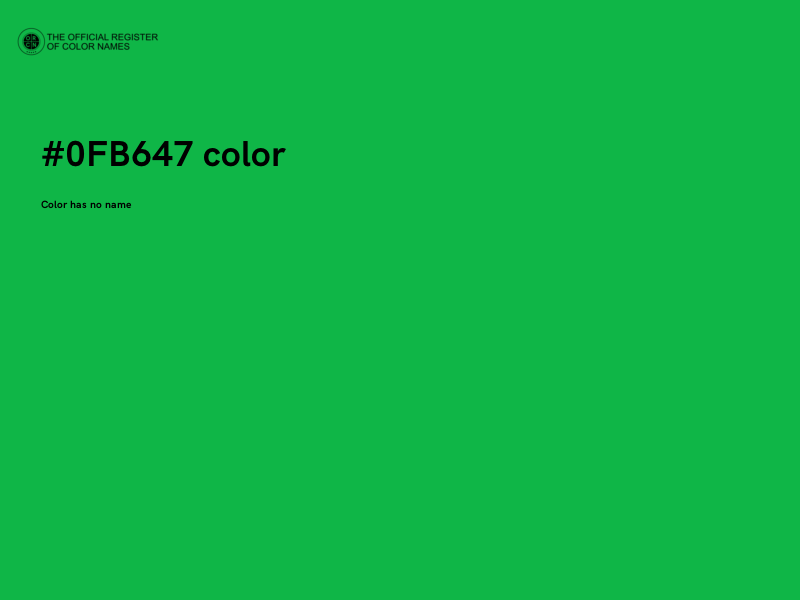 #0FB647 color image