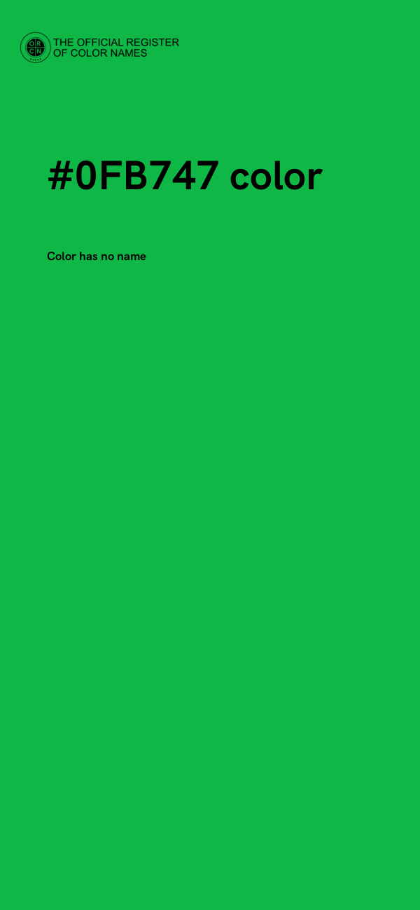 #0FB747 color image