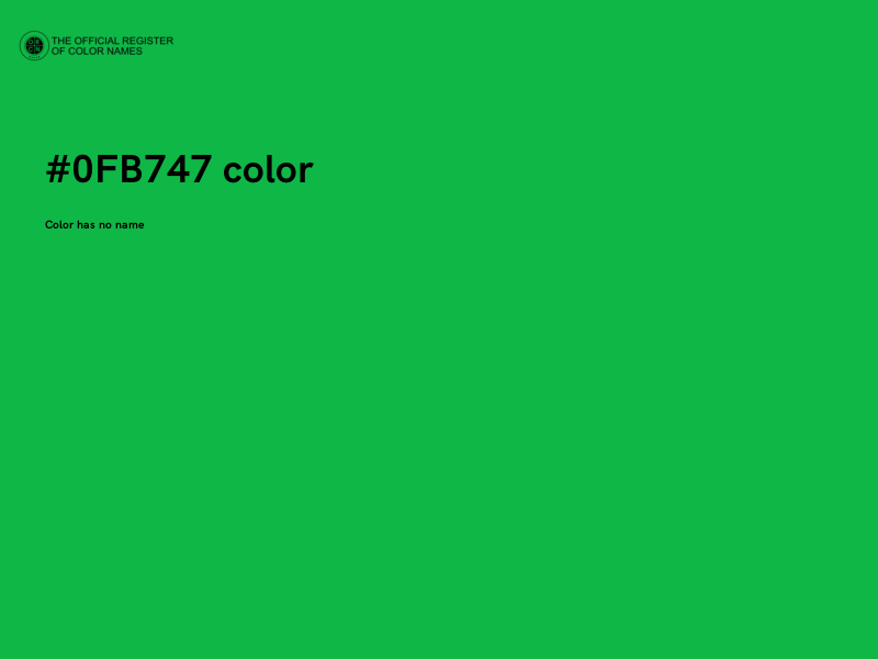 #0FB747 color image