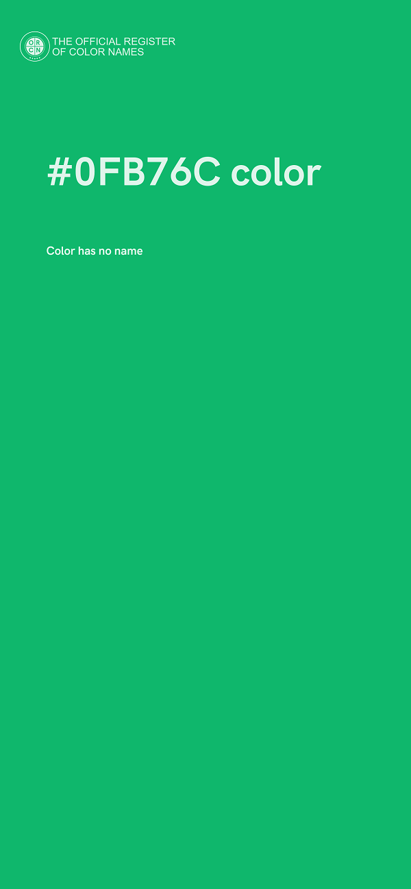 #0FB76C color image