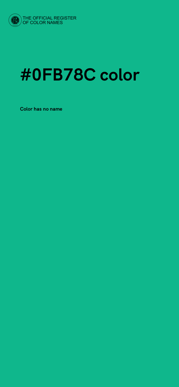 #0FB78C color image