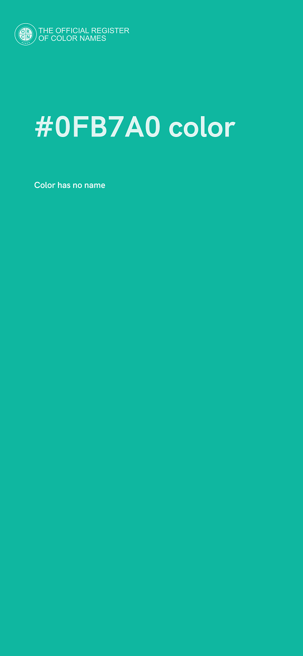 #0FB7A0 color image