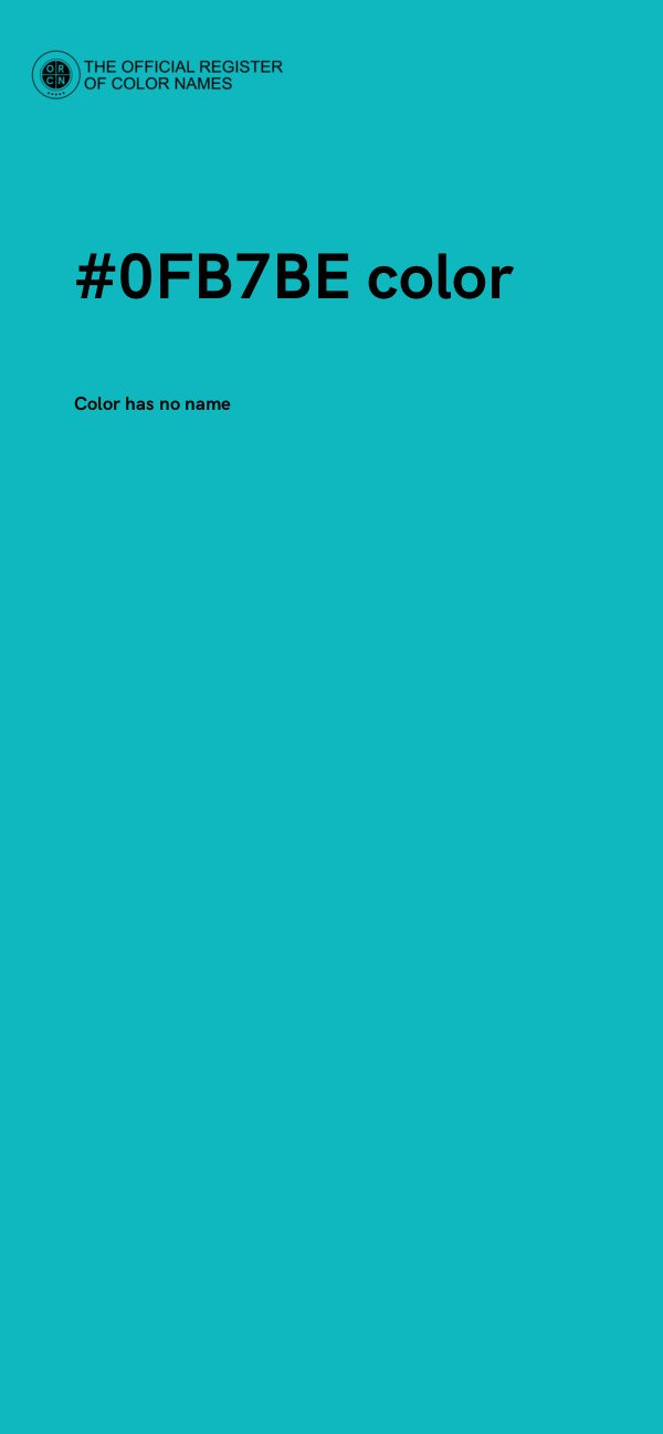 #0FB7BE color image