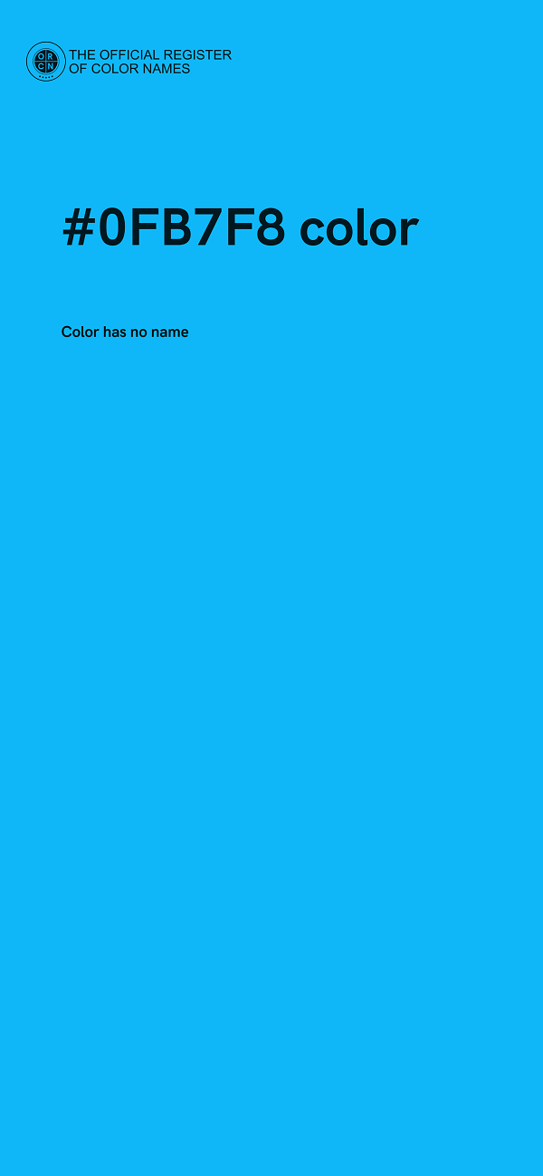 #0FB7F8 color image