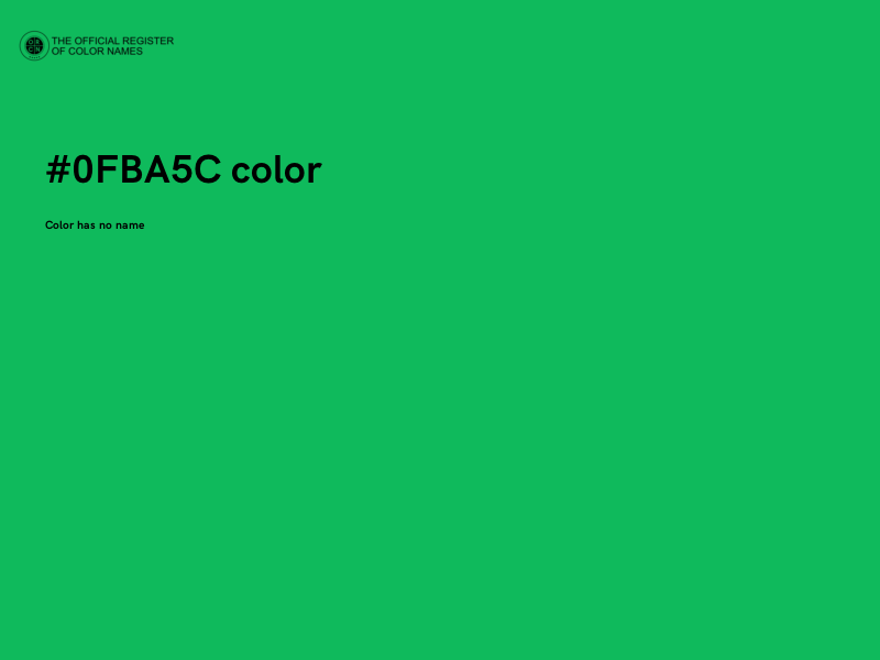 #0FBA5C color image