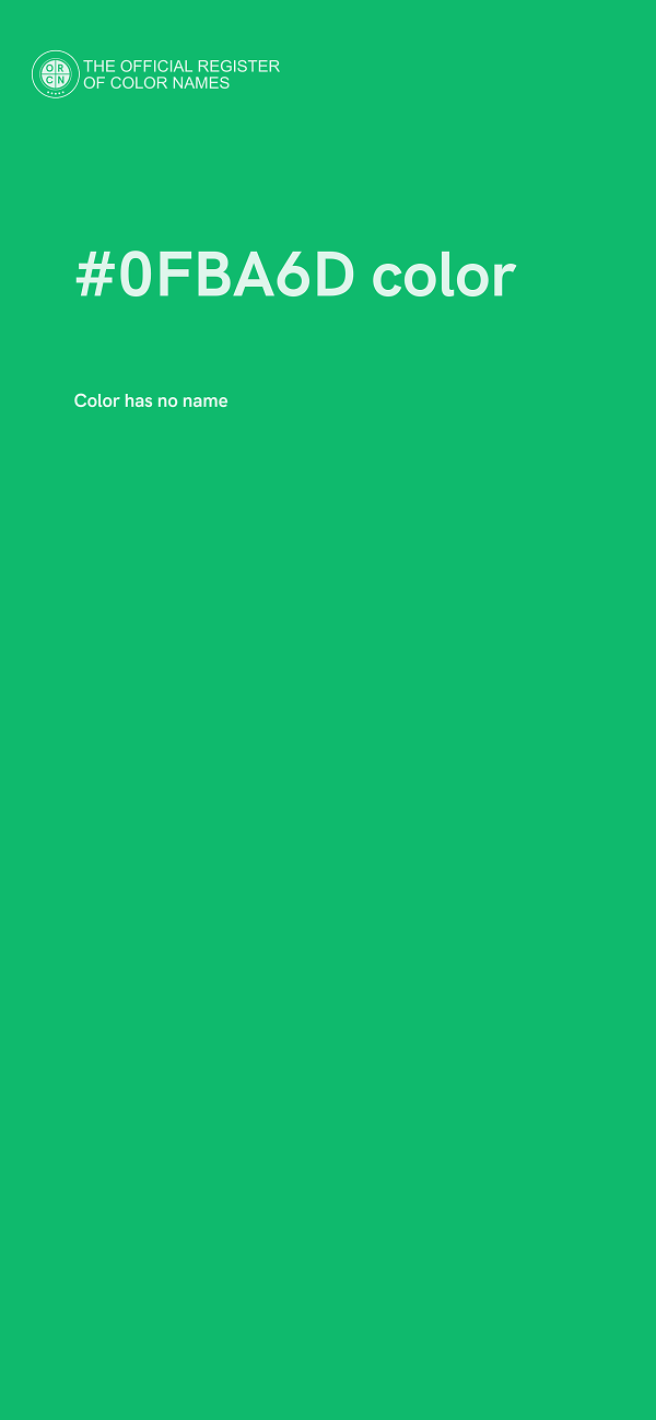 #0FBA6D color image