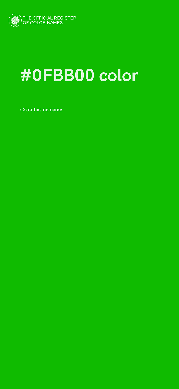 #0FBB00 color image
