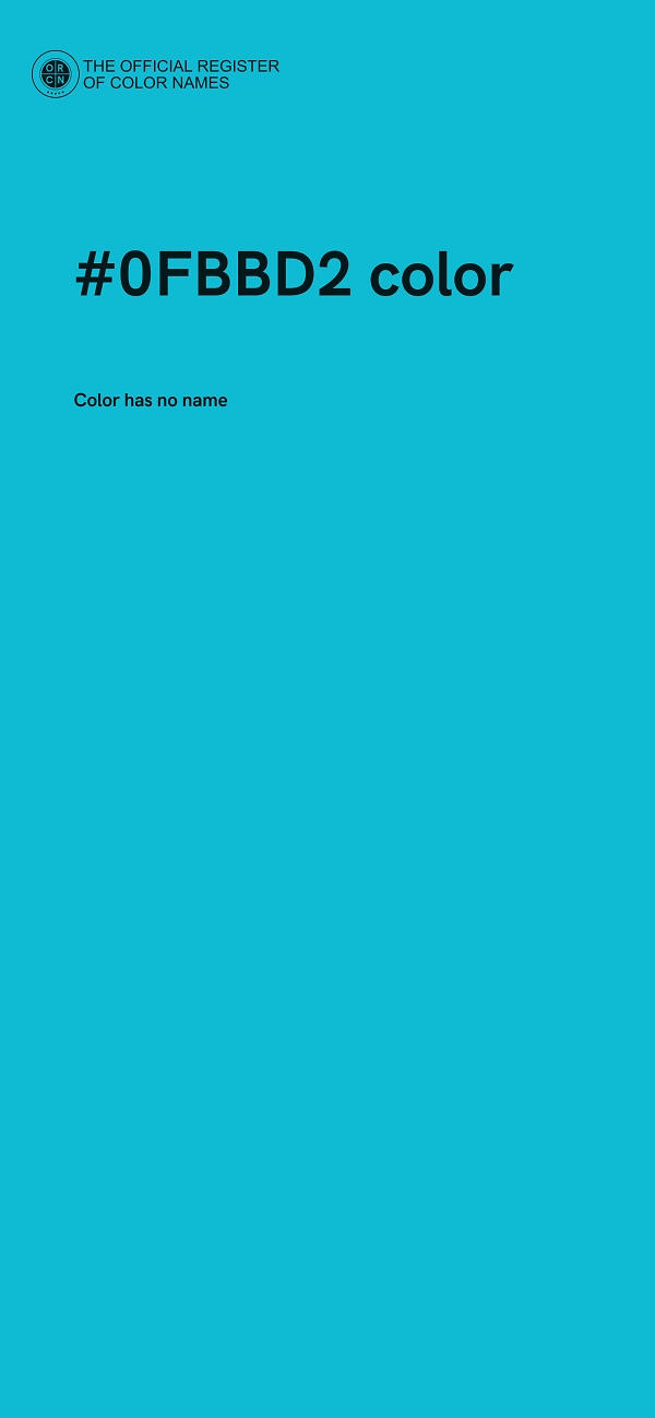 #0FBBD2 color image