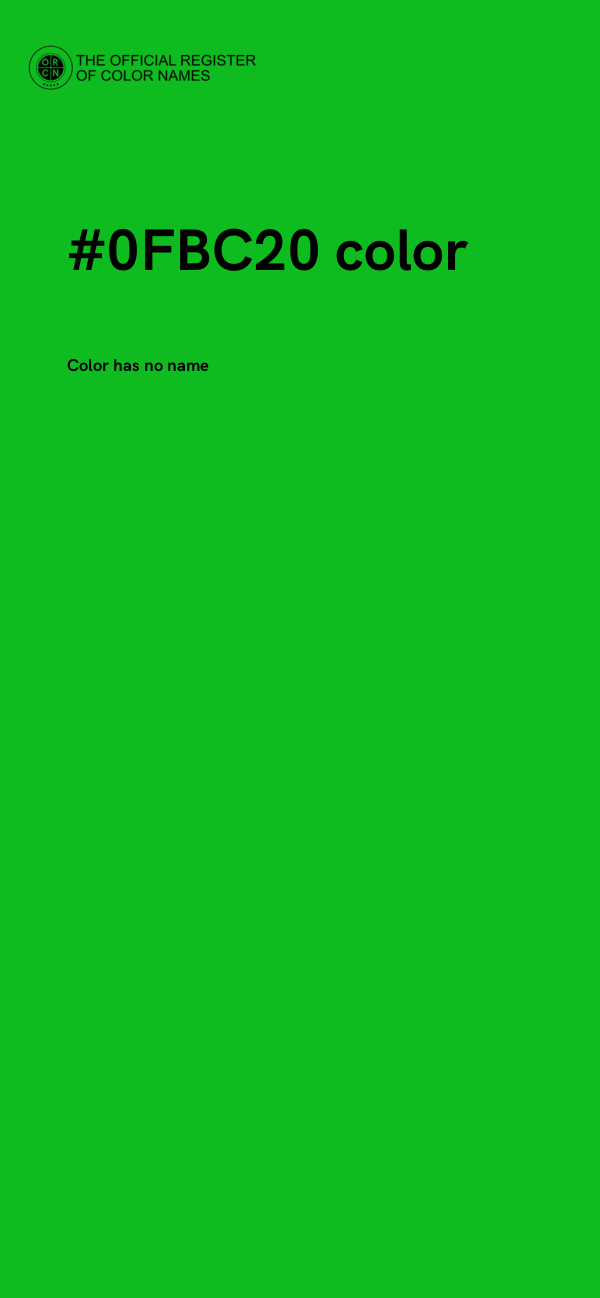 #0FBC20 color image