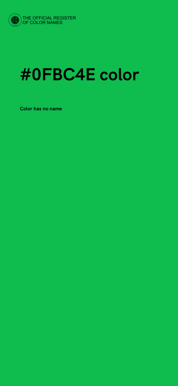 #0FBC4E color image