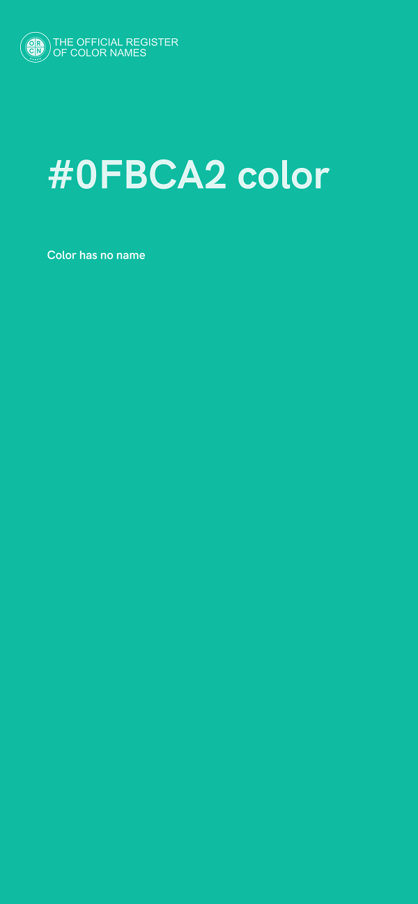 #0FBCA2 color image
