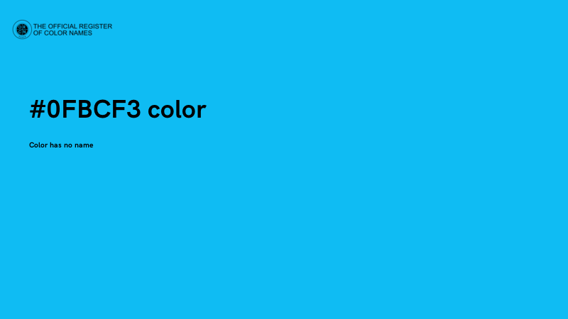#0FBCF3 color image