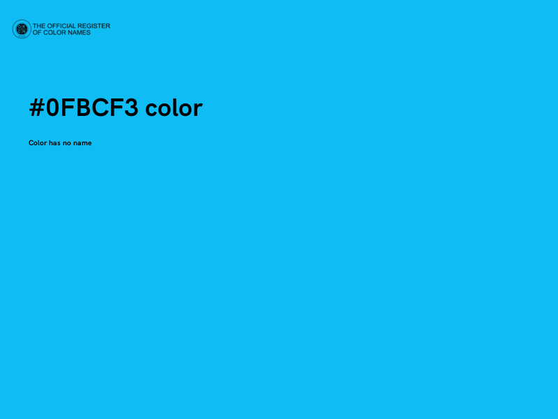 #0FBCF3 color image