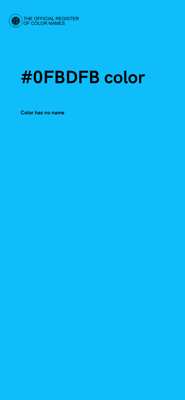 #0FBDFB color image
