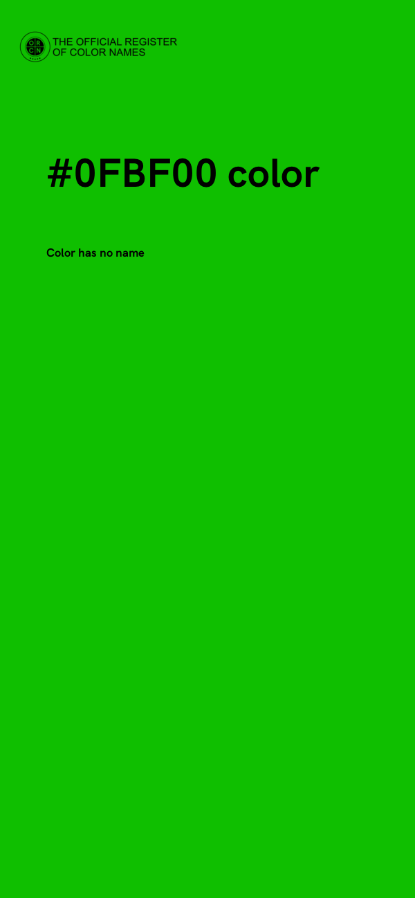 #0FBF00 color image