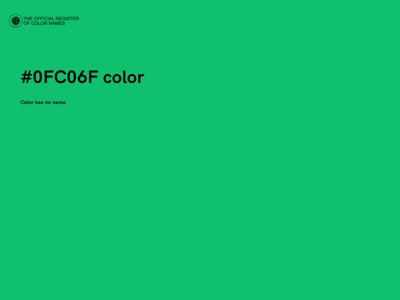 #0FC06F color image