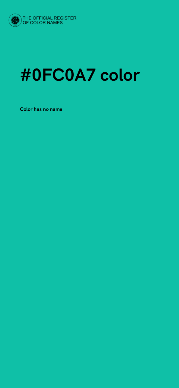 #0FC0A7 color image