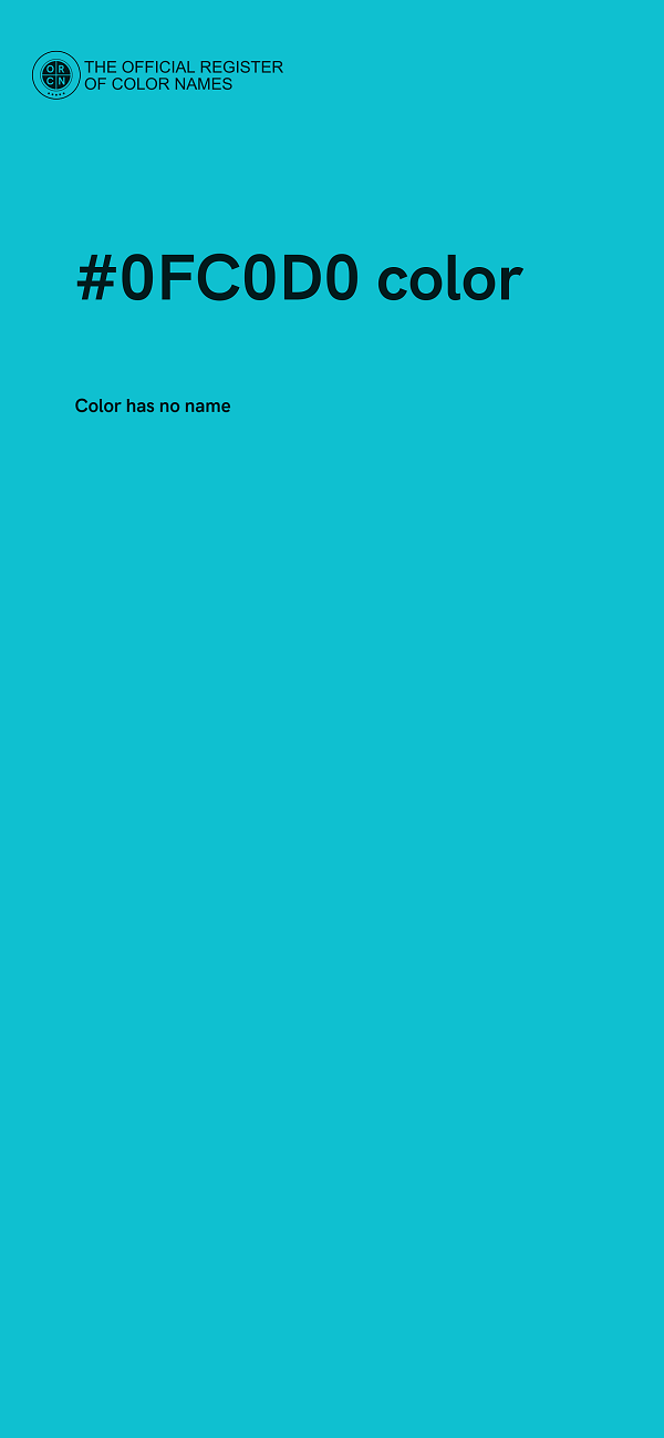 #0FC0D0 color image