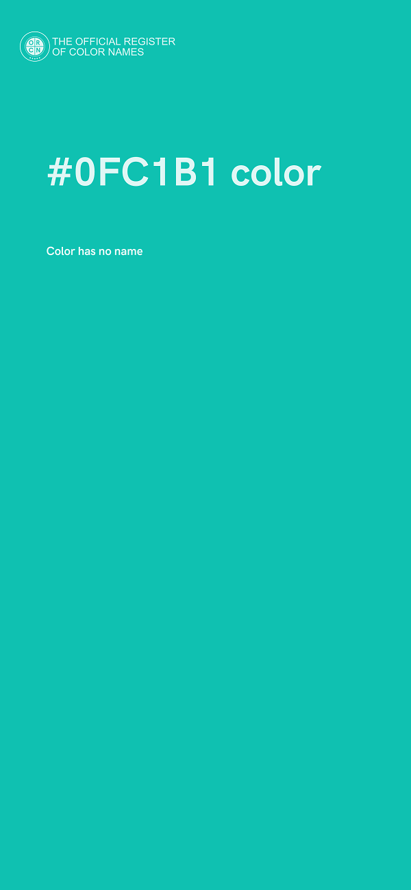 #0FC1B1 color image