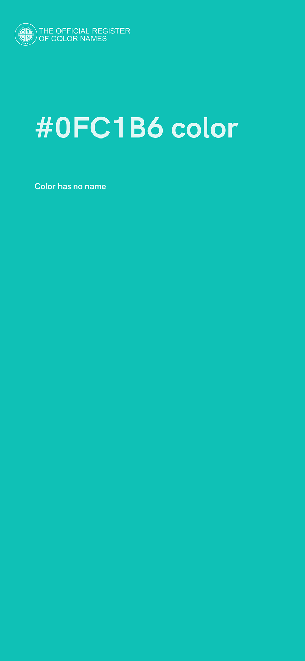 #0FC1B6 color image