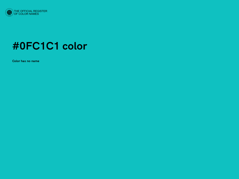 #0FC1C1 color image