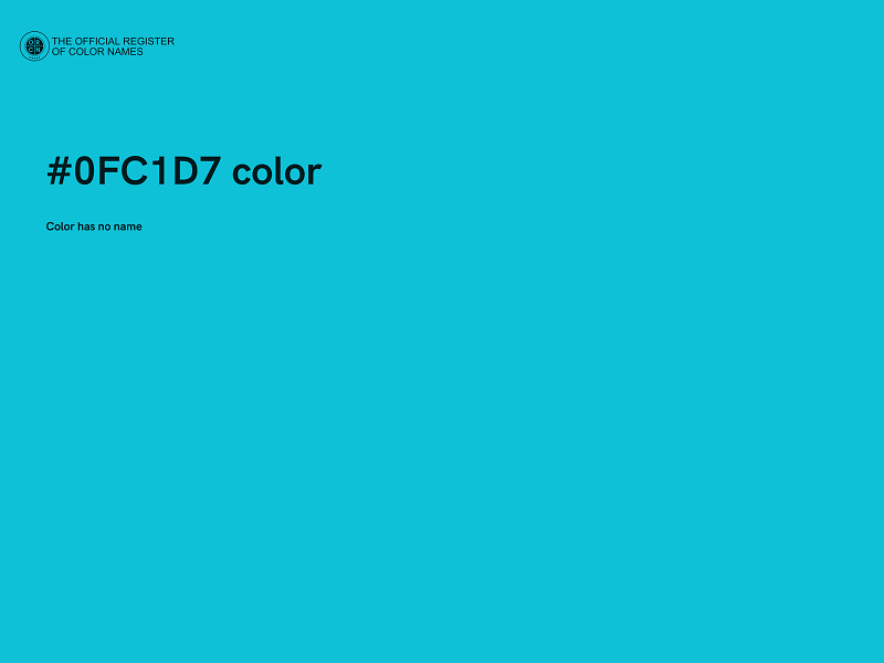 #0FC1D7 color image