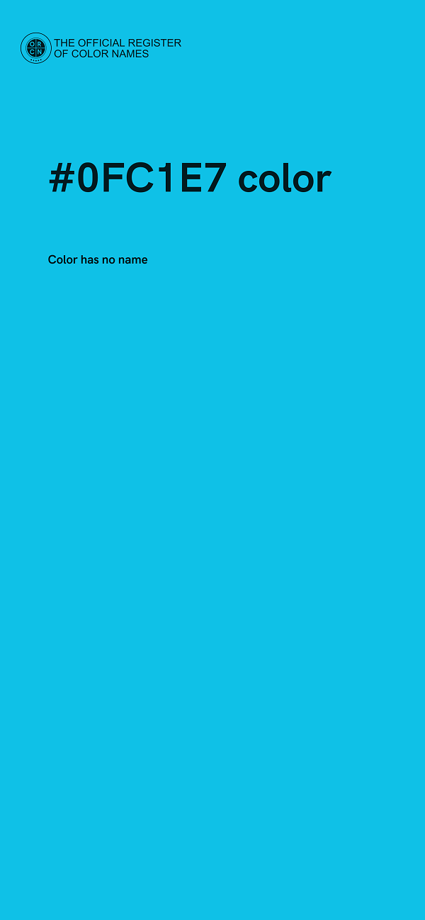 #0FC1E7 color image