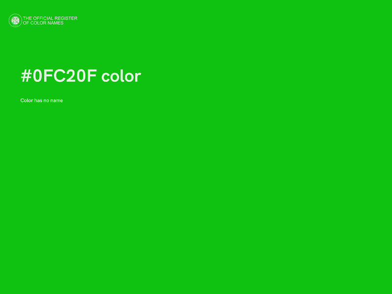 #0FC20F color image