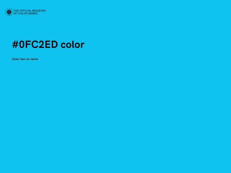 #0FC2ED color image