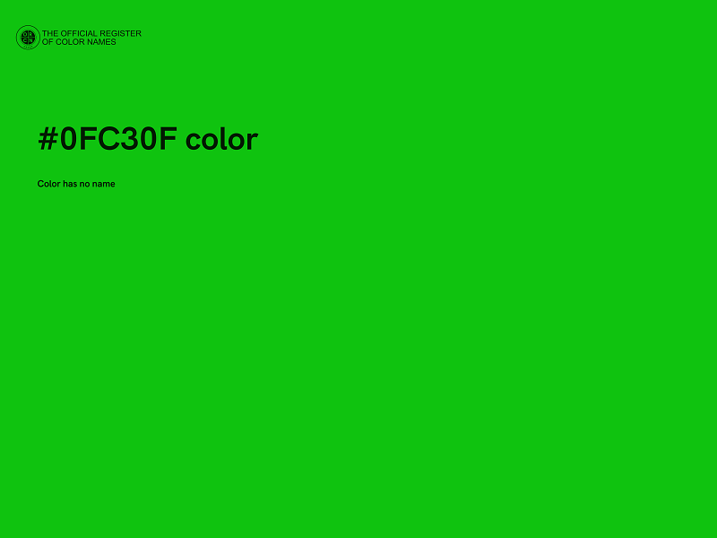 #0FC30F color image