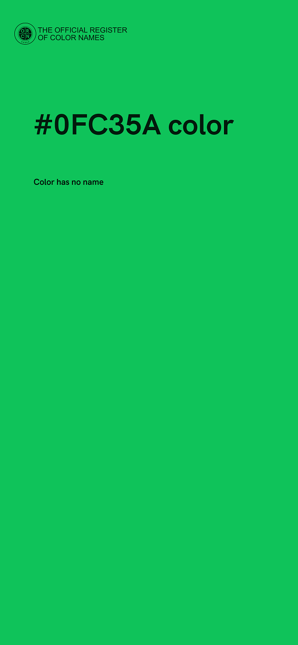 #0FC35A color image